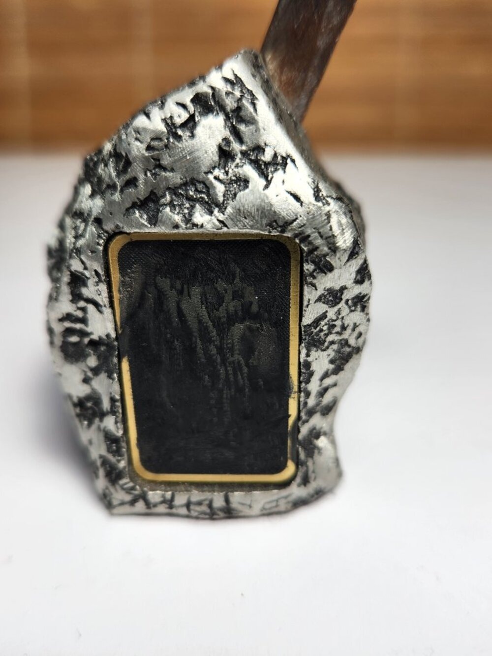 Sword in the Stone Letter Opener Figurine Heavy Metal Fantasy Desk Ornament Vtg - Picture 3 of 8